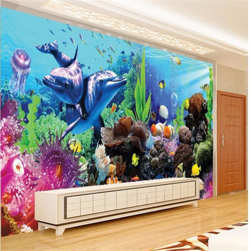 Planted Aquarium Wallpaper - 베이베항 맞춤형 3D 열대어 수족관 사진