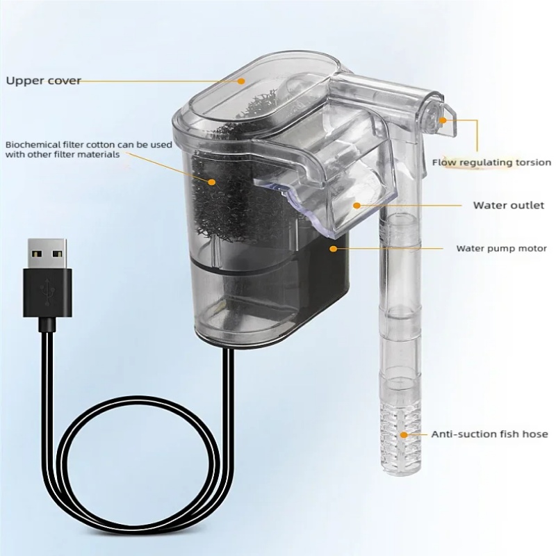 미니 USB 수족관 여과기 2.5W 250H/L 30c - Planted Aquarium Cleaning 리뷰 및 가격