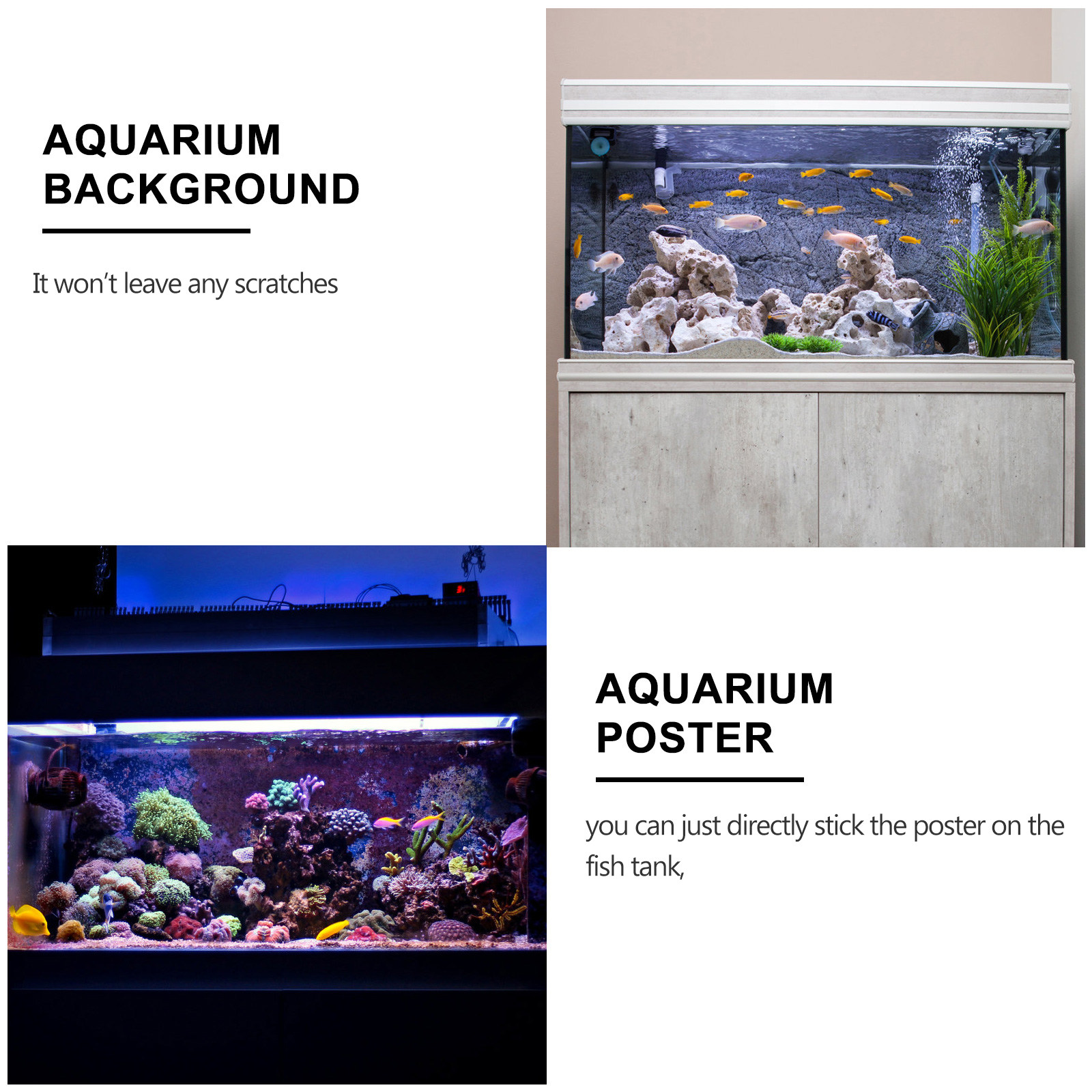 물고기 탱크 배경 스티커 접착식 수족관 포스터 식물 벽 - Planted Aquarium Wallpaper 리뷰 및 가격