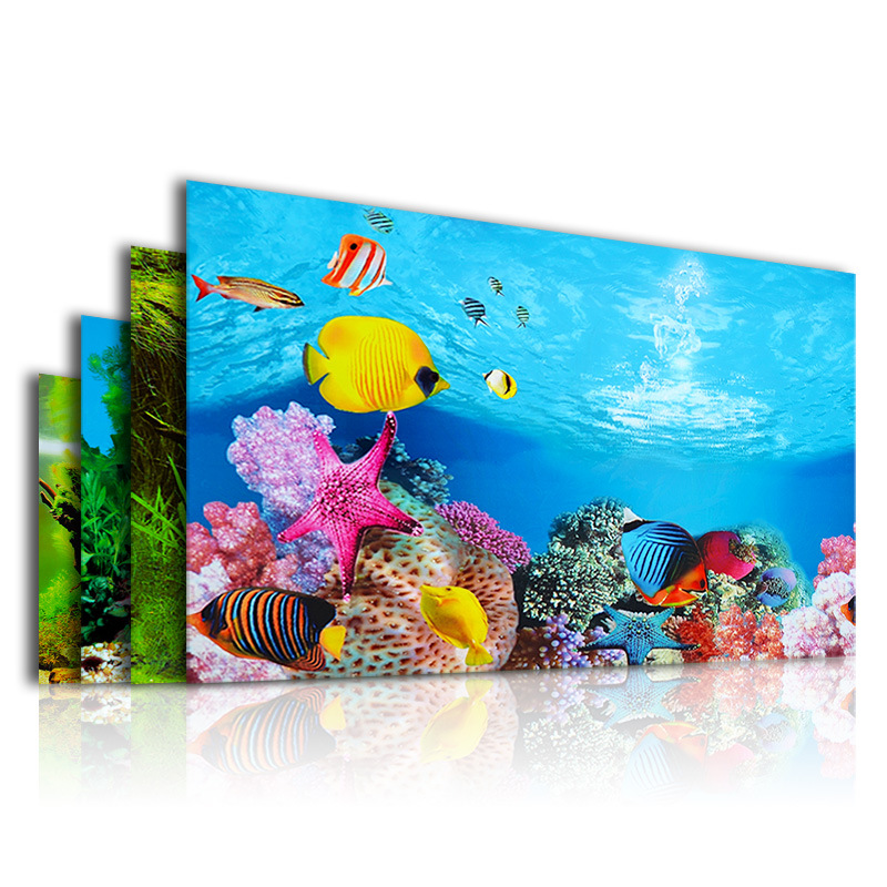 수족관을위한 3D 배경 양면 HD 물고기 탱크 풍경 스 - Planted Aquarium Wallpaper 리뷰 및 가격